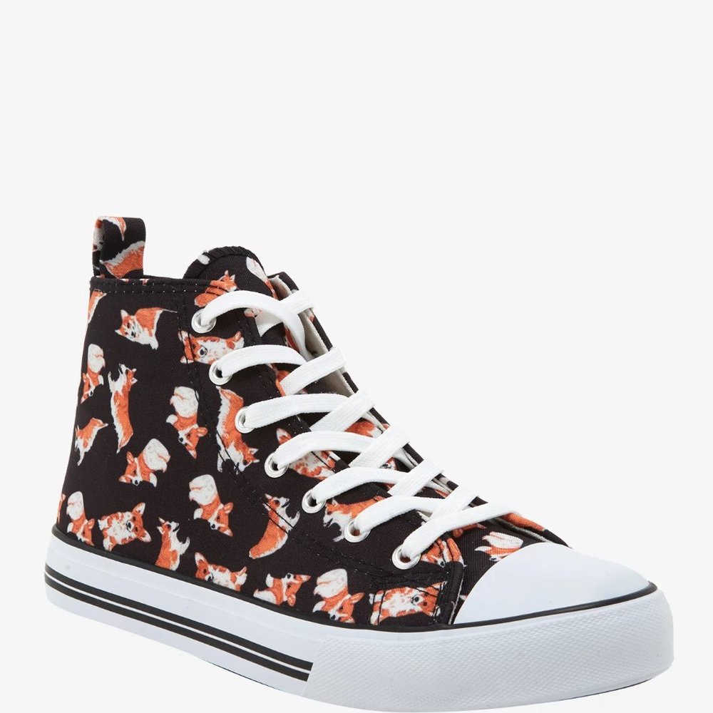 CORGI BUTT HI-TOP SNEAKERS W Sz. 10